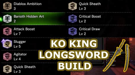 crit draw|critical draw longsword.